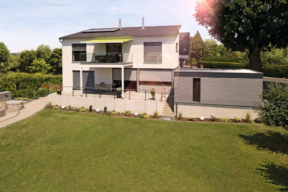 Markise für den Balkon Grüne Markise für den Balkon