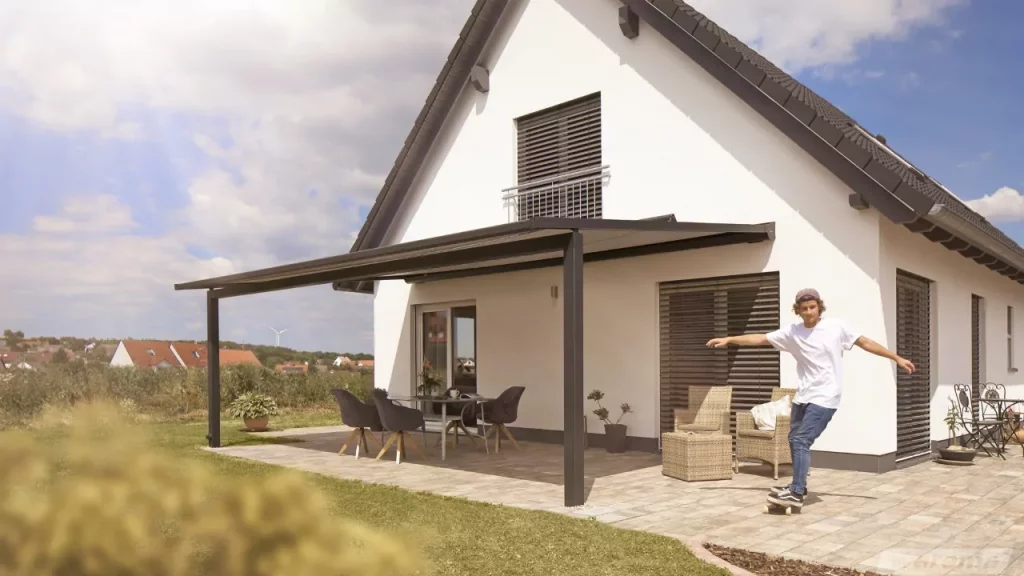 Pergola Markise für den Außenbereich als Sonnenschutz