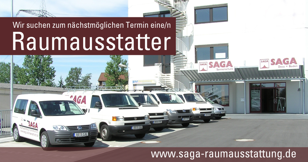 SAGA ist seit 50 Jahren Spezialist für Gardinen, Bodenbelag, Sonnenschutz, Sonnensegel, Markisen, Pergola, Rolladen, Insektenschutz, Wasserschaden, Renovierung und Raumausstattung in Aschaffenburg