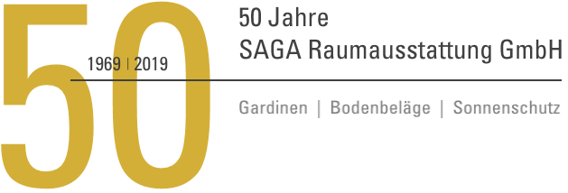 Logo / SAGA Raumausstattung ist Spezialist für Gardinen, Bodenbelag, Sonnenschutz, Markisen, Pergola, Rolladen, Insektenschutz und Wasserschaden in Aschaffenburg